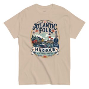 Atlantic Folk Harbour T-Shirt – Coastal Maritime Lighthouse Graphic Tee